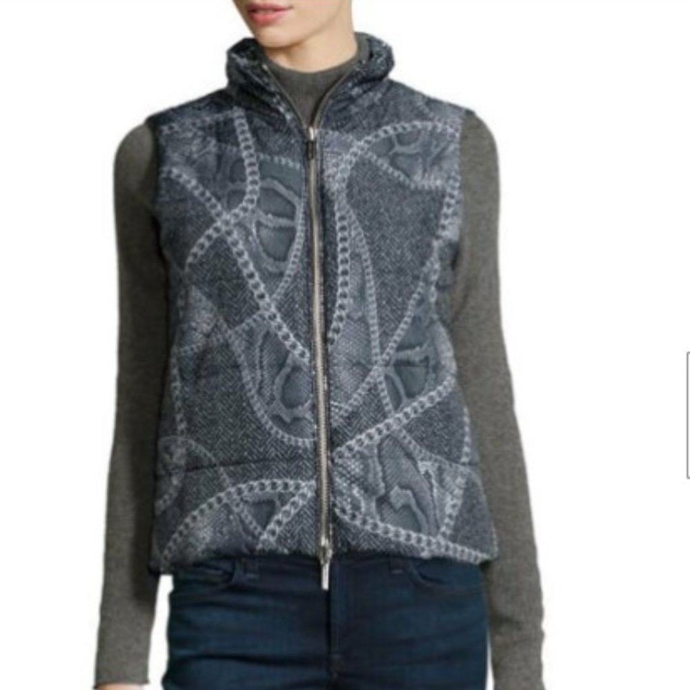 Mickael Kors puffer vest NWT $295 animal print
